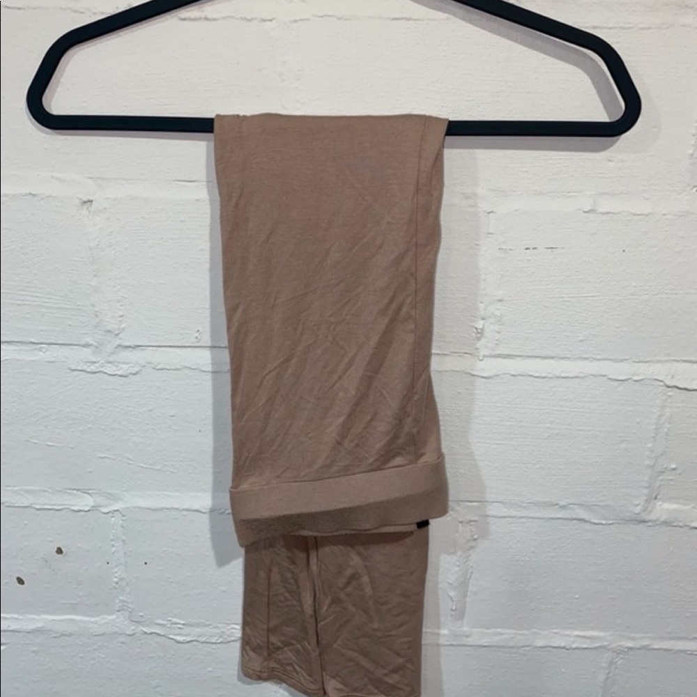 Light brown bodycon skirt